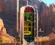 Vertical separator schematic illustration
