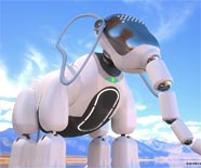 3d concept art of a robot prototype.