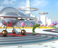 Alien spaceship launchpad.