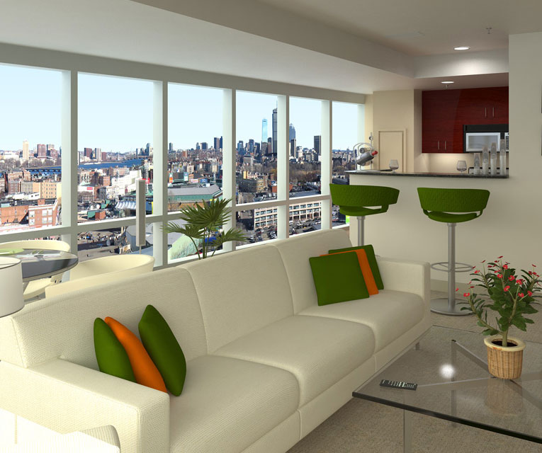 3d architectural renderings and visualization of an interior
